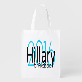 Hillary For President in 2016 Reusable Grocery Bag