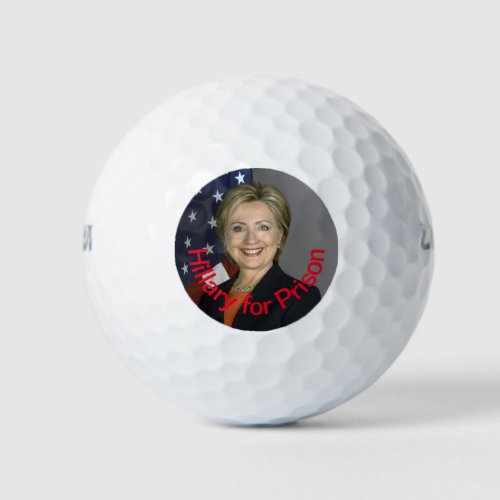 Hillary for Prison Golf Balls