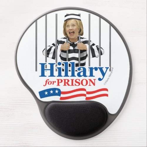 HILLARY FOR PRISON Lock Her Up Jail Cell Prisoner Gel Mouse Pad