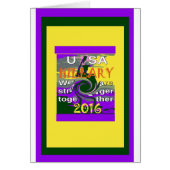 Hillary For USA President We are Stronger Together (Front)