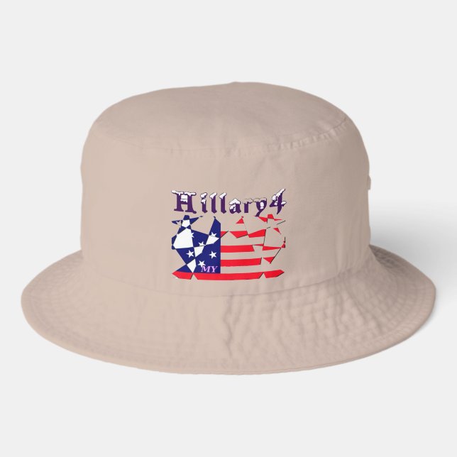Hillary For USA President We are Stronger Together Bucket Hat (Front)