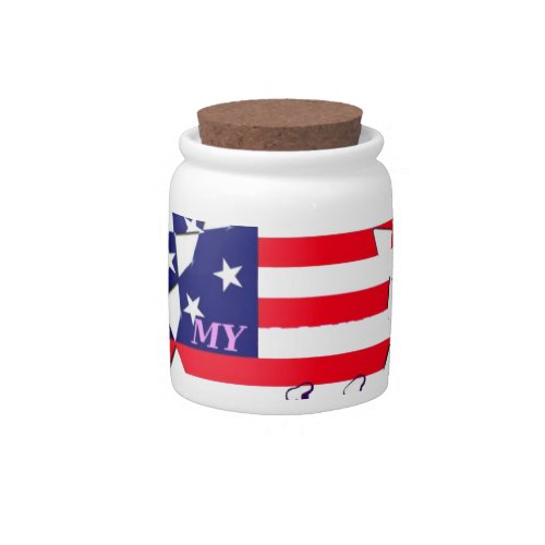 Hillary For USA President We are Stronger Together Candy Jar