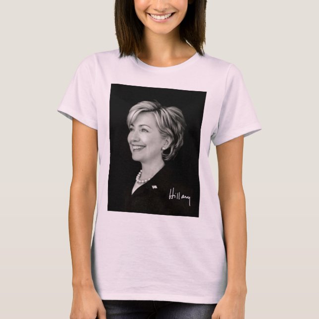 Hillary Headshot2 T-Shirt (Front)