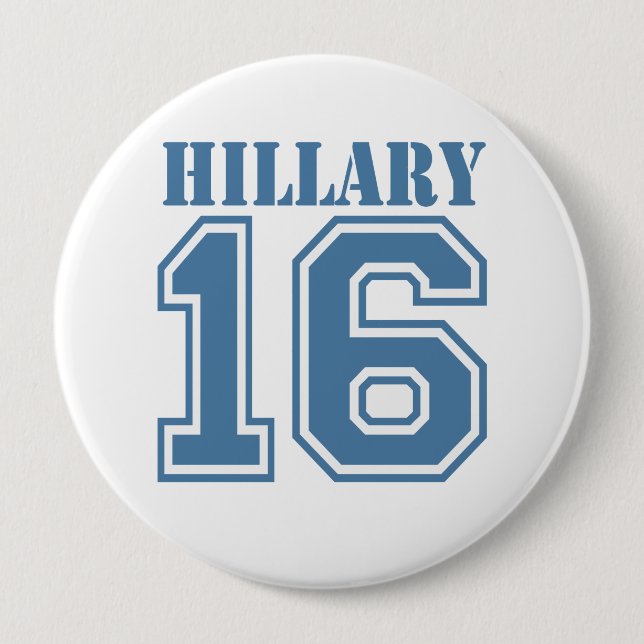 HILLARY IN 2016.png Pinback Button (Front)