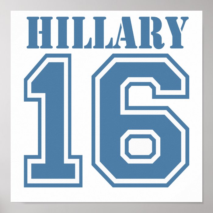 HILLARY IN 2016.png Posters