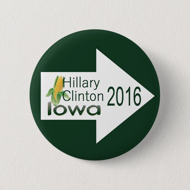 Hillary IOWA 2016 Button (Front)