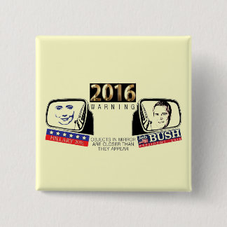 Hillary & Jeb 2016 Pinback Button