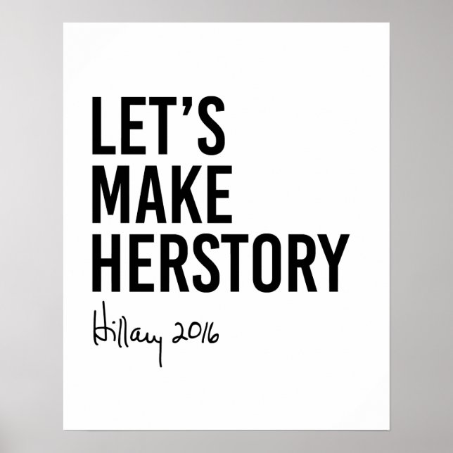 Hillary - Let's Make Herstory - Poster (Front)