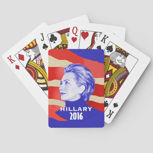 HILLARY POKER CARDS (Back)