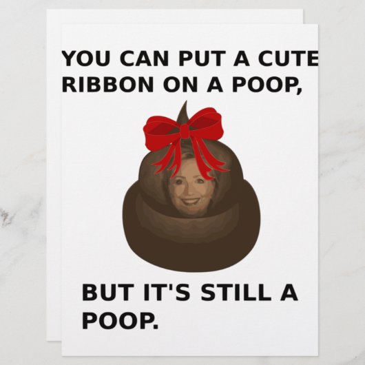 Hillary Poop (Front/Back)