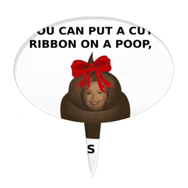 Hillary Poop Cake Topper (Front)
