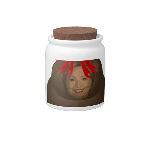 Hillary Poop Candy Jar