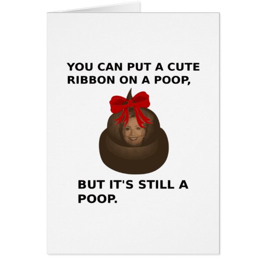 Hillary Poop Cards (Front)