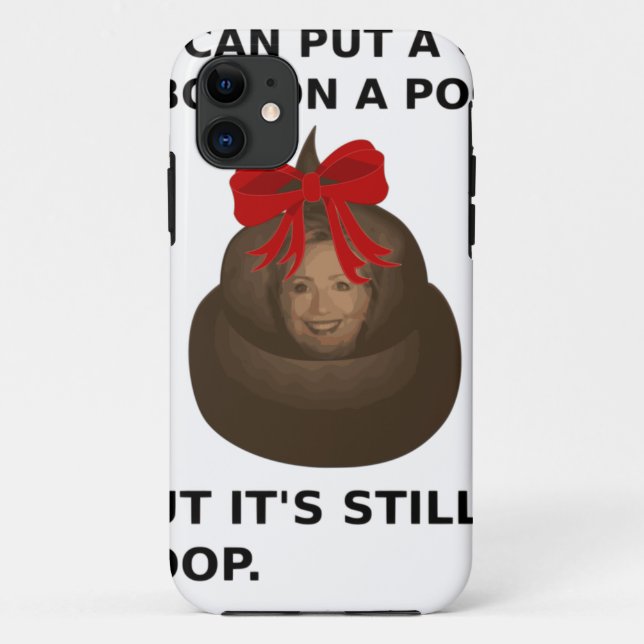 Hillary Poop Case-Mate iPhone Case (Back)