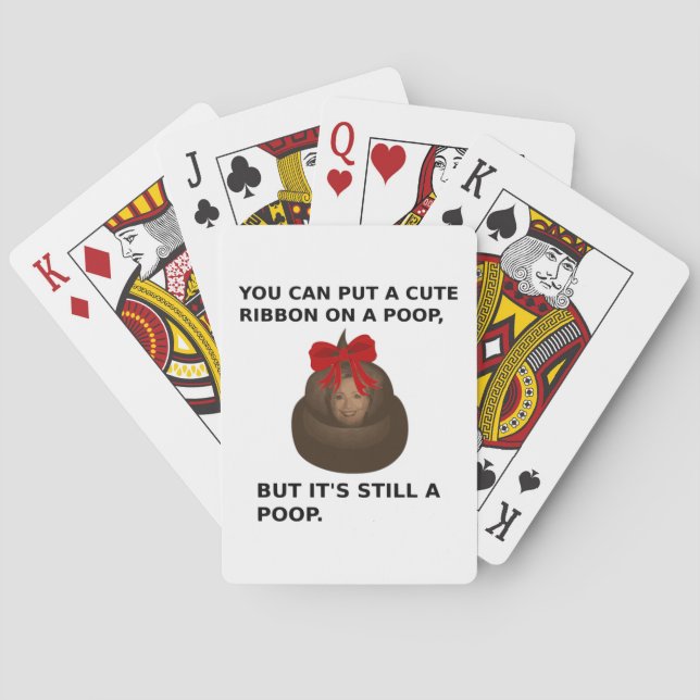 Hillary Poop Poker Cards (Back)