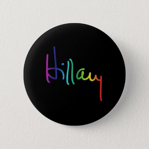 Hillary Pride Rainbow _png Button