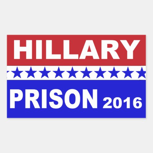 Hillary Prison 2016 popular political stickers