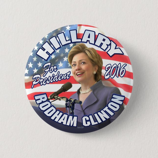 Hillary Rodham Clinton 2016 Pinback Button (Front)