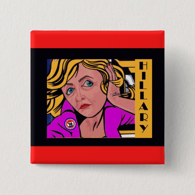 Hillary Rodham Clinton Pinback Button (Front)