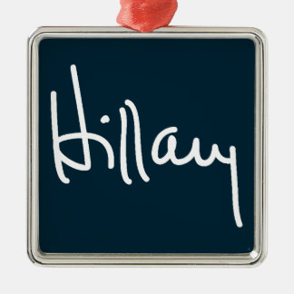 Hillary Signature Metal Ornament