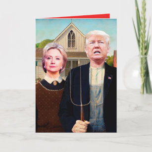 Hillary & Trump Politically Correct Birthday Card