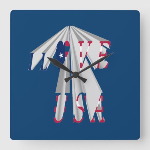 Hillary USA for President we are stronger together Square Wall Clock