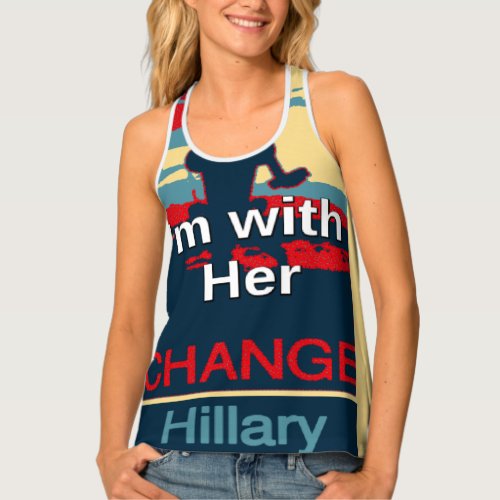 Hillary USA for President WE ARE stronger together Tank Top