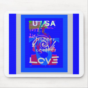 Hillary USA President Stronger Together spirit Mouse Pad