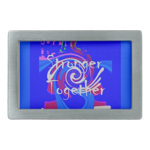 Hillary USA President Stronger Together spirit Rectangular Belt Buckle