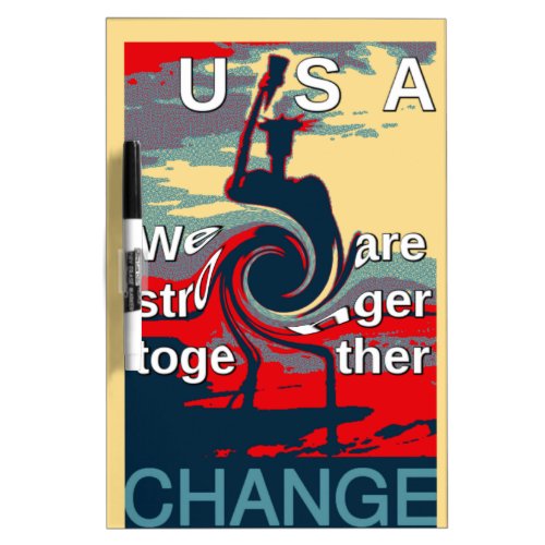 Hillary USA we are stronger together Dry_Erase Board