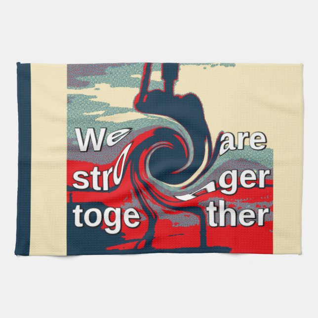Hillary USA we are stronger together Towel (Horizontal)