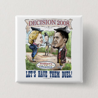 Hillary vs. Obama Button 
