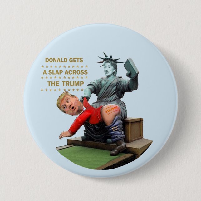 Hillary vs. Trump Button (Front)