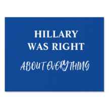 Hillary Was Right