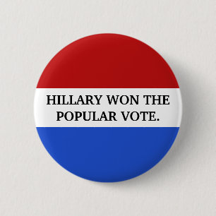 Hillary won the popular vote button