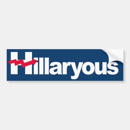 Hillaryous _ Crooked H __ _  Bumper Sticker