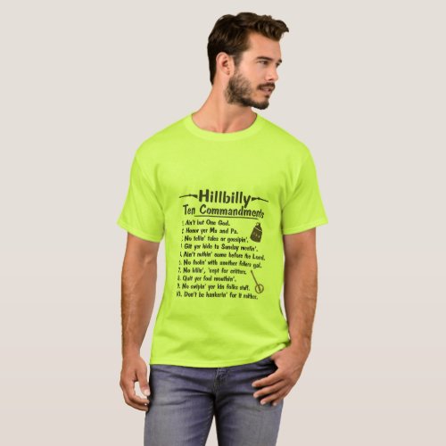 Hillbilly 10 commandments T_Shirt