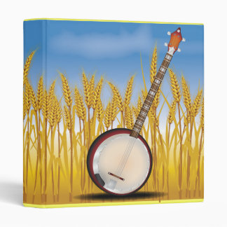 Hillbilly Banjo 3 Ring Binder