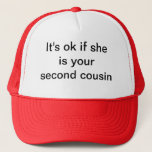 hillbilly cousin hat<br><div class="desc">for that special someone in your life who loves trucks,  beer,  and distant relatives. the perfect gift to get a laugh out of your hillbilly friend.</div>