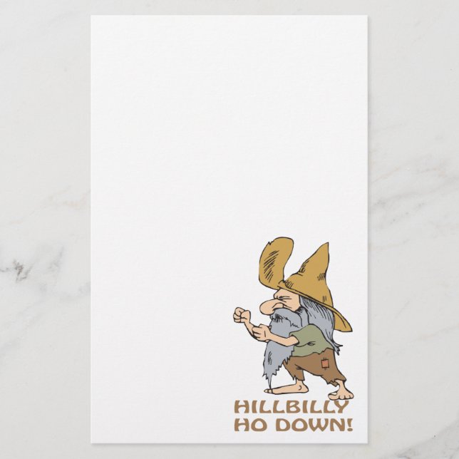 HillBilly Ho Down Stationery (Front)