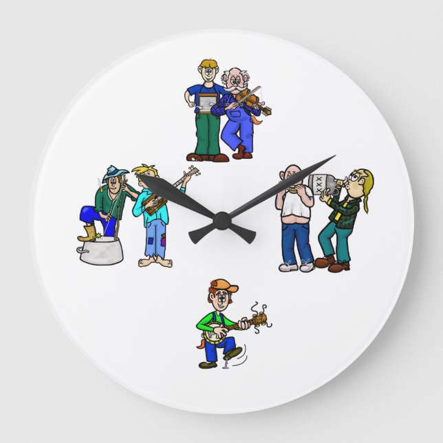 Hillbilly Jug Band Wall Clock (Front)