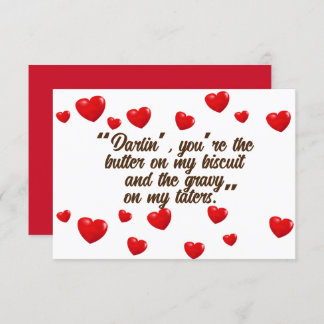 hillbilly love quote enclosure card