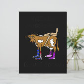 Hillbilly Motorcycle Funny Cow Gift For Bikers (Standing Front)
