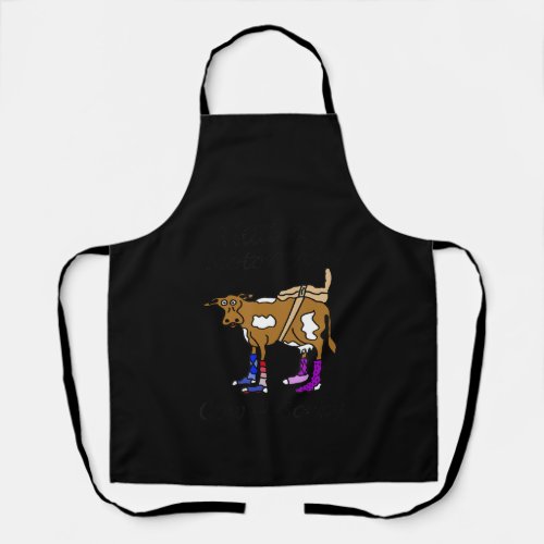 Hillbilly Motorcycle Funny Cow Gift For Bikers Apron