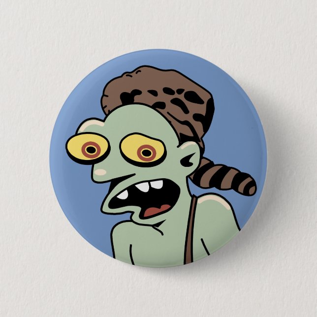 Hillbilly Zombie Pinback Button (Front)