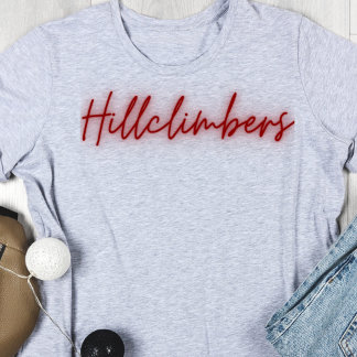 Hillclimbers Glowing Script Tshirt