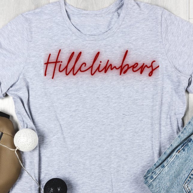 Hillclimbers Glowing Script Tshirt (Creator Uploaded)