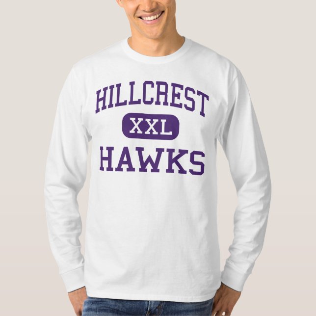 Hillcrest - Hawks - High School - Jamaica New York T-Shirt (Front)