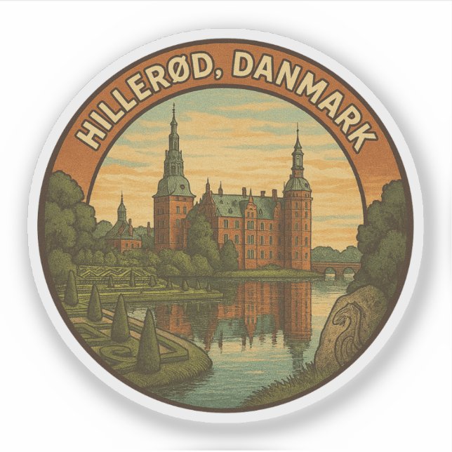 Hillerød Castle Denmark Sticker (Front)
