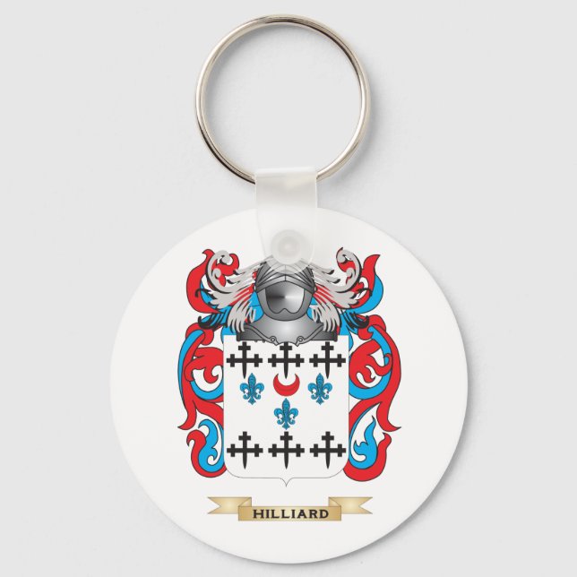 Hilliard Coat of Arms (Family Crest) Keychain (Front)